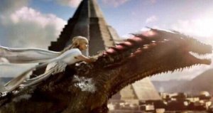 Danaery and Drogon How to train your Dragon